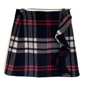 Women’s plaid skirt short blue new JCREW